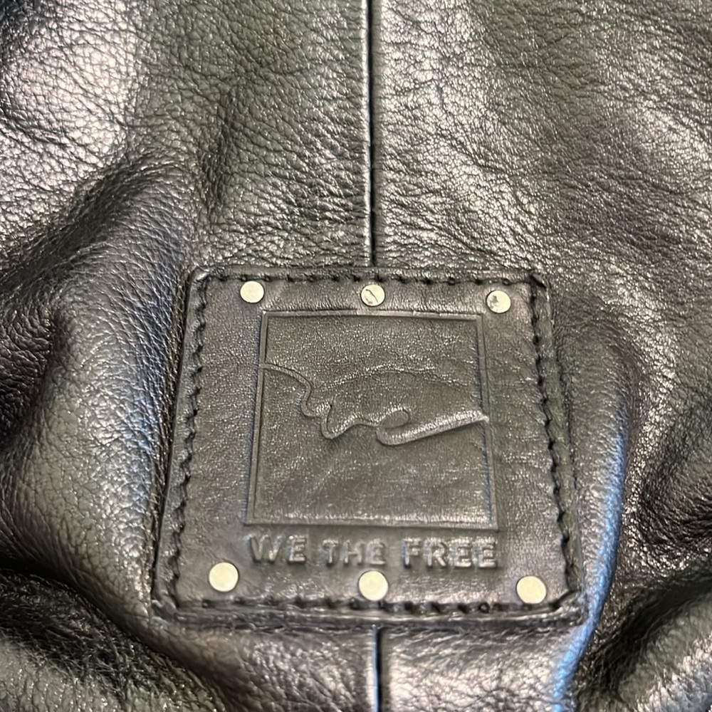 NEW Free people Black Leather Backpack - Picture 6 of 10